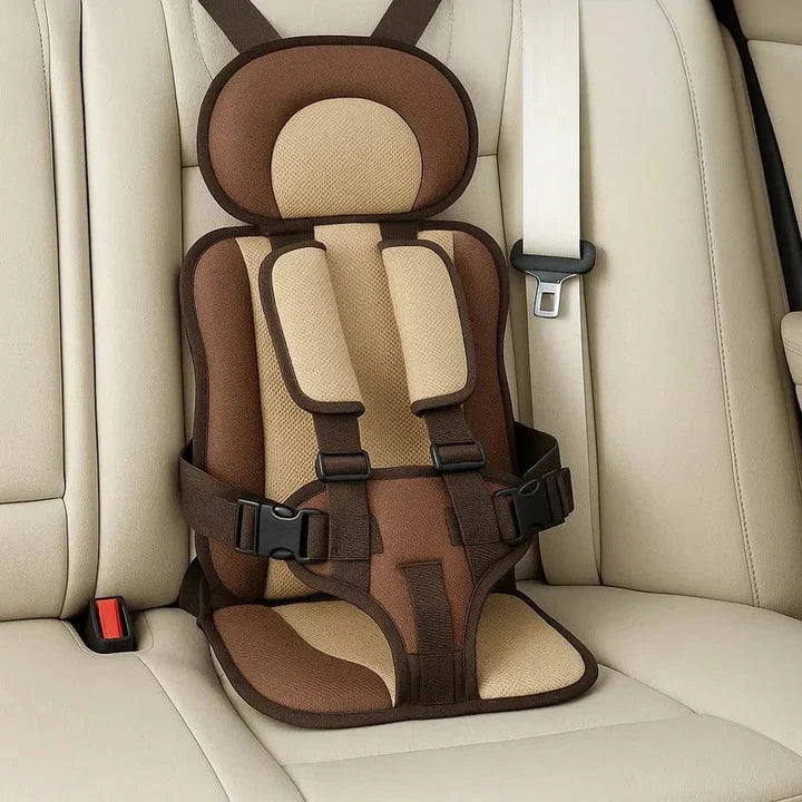 Child Travel Seat Foldable 5-Point Harness Washable Cover