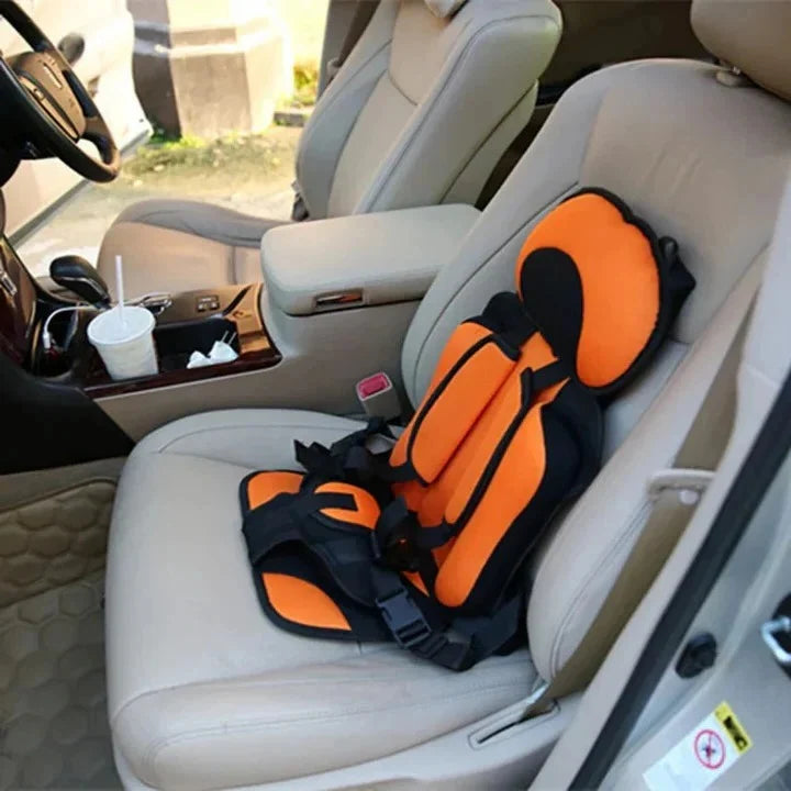 Child Travel Seat Foldable 5-Point Harness Washable Cover