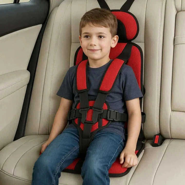 Child Travel Seat Foldable 5-Point Harness Washable Cover