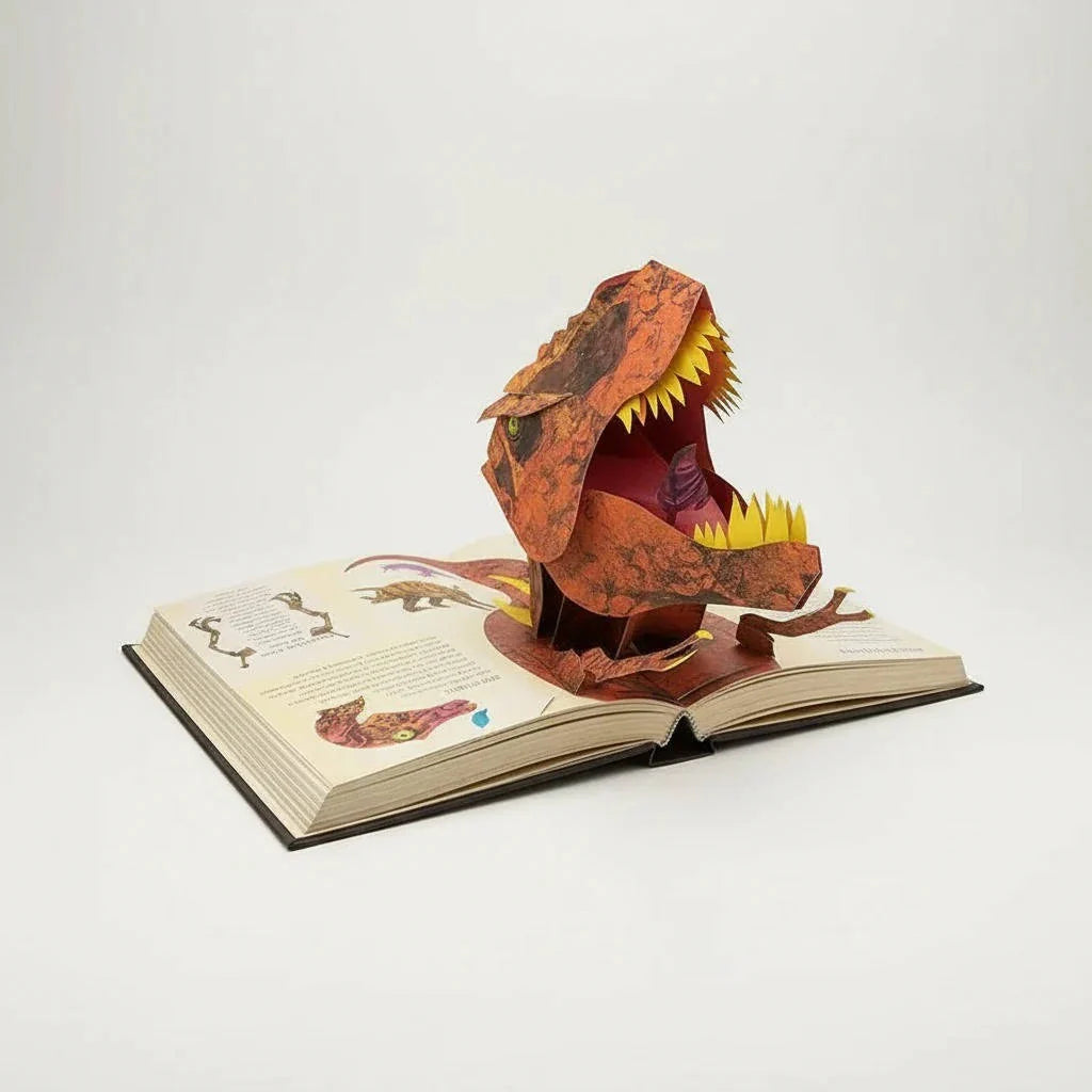 Children's Pop-Up Book 3D Dinosaur Scenes Hardcover