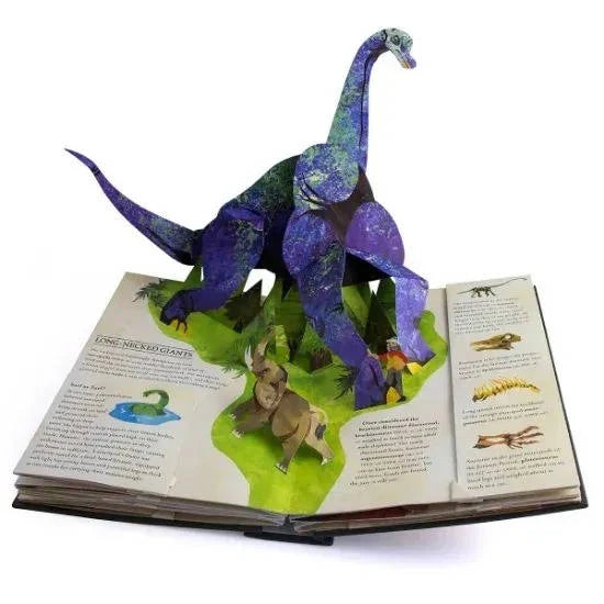 Children's Pop-Up Book 3D Dinosaur Scenes Hardcover
