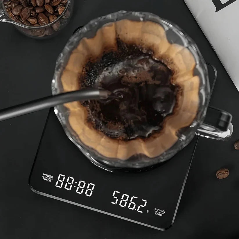 Coffee Scale 0.1g Precision Built-In Timer