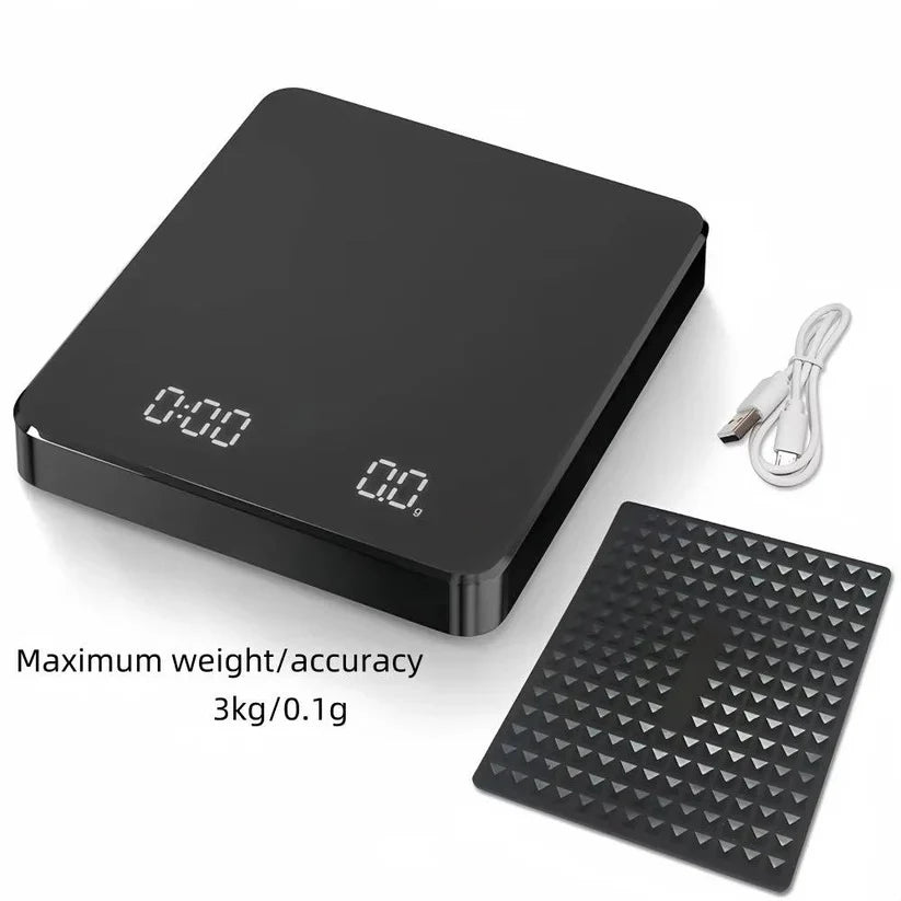 Coffee Scale 0.1g Precision Built-In Timer