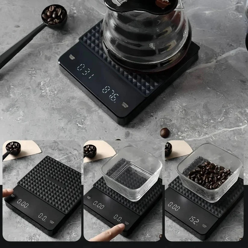 Coffee Scale 0.1g Precision Built-In Timer
