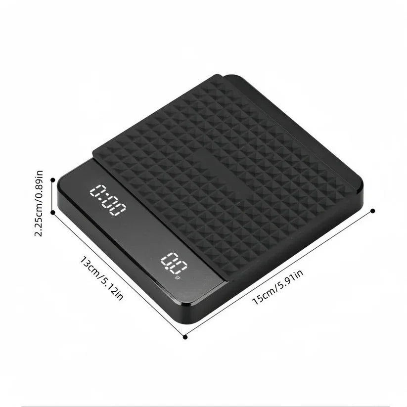 Coffee Scale 0.1g Precision Built-In Timer