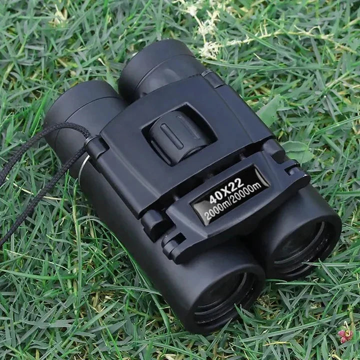 Compact Binoculars 40x Magnification Foldable Non-Slip Grip