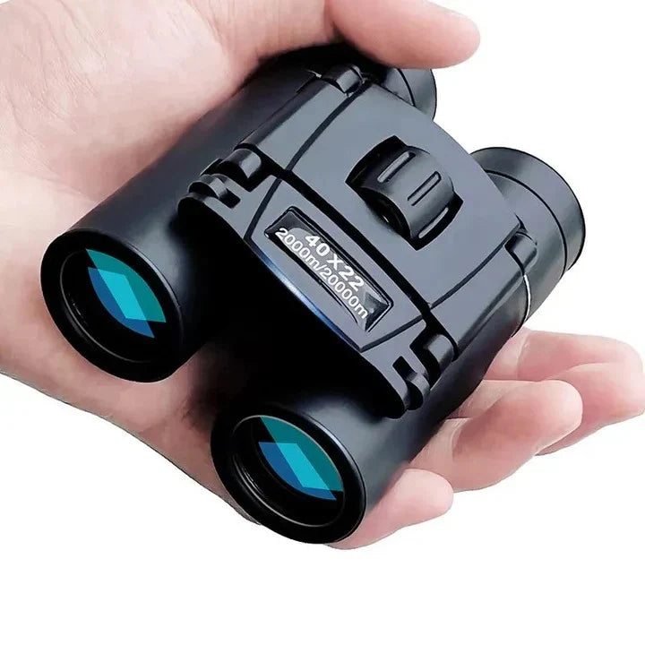Compact Binoculars 40x Magnification Foldable Non-Slip Grip