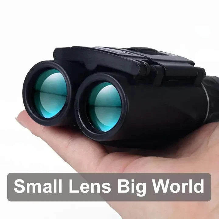 Compact Binoculars 40x Magnification Foldable Non-Slip Grip