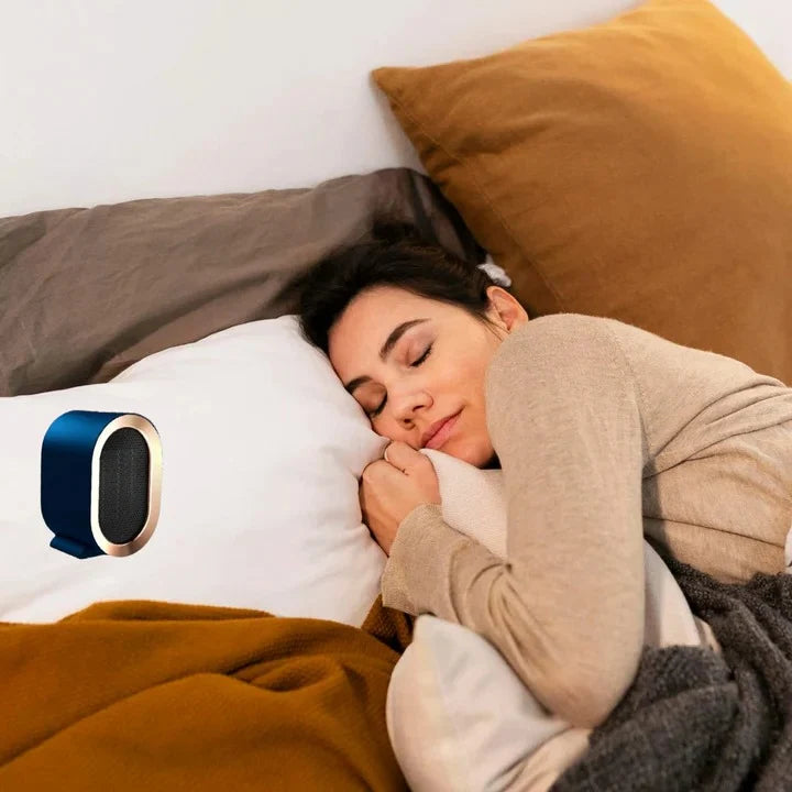 Compact Ceramic Heater Silent Thermostat & Timer