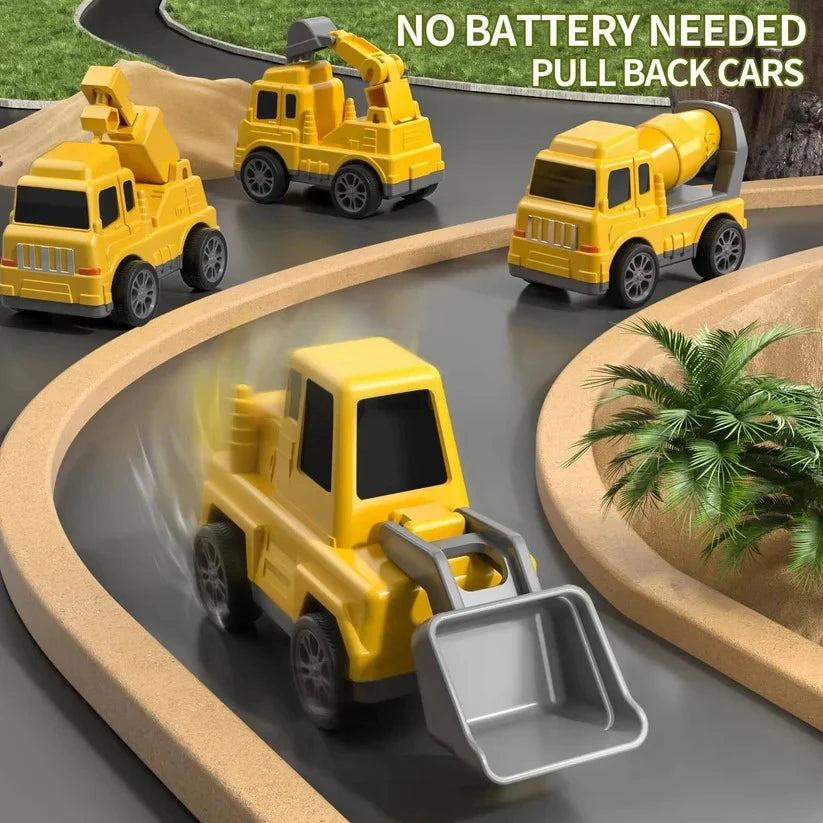 Construction Truck Set Battery-Free 5-Piece Lights & Sounds
