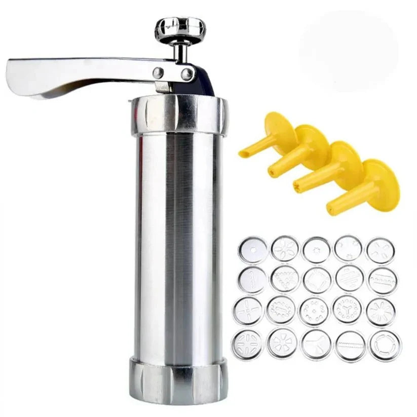 Cookie & Pastry Press Dual Function Aluminum 20 Discs