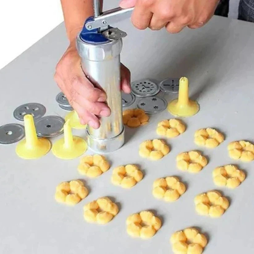 Cookie & Pastry Press Dual Function Aluminum 20 Discs