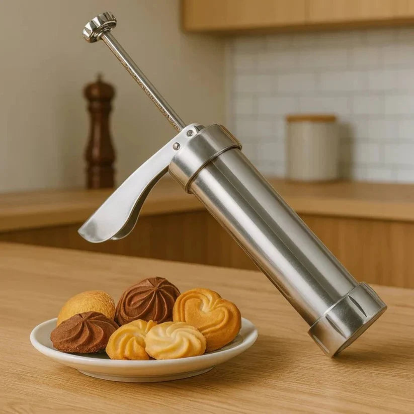 Cookie & Pastry Press Dual Function Aluminum 20 Discs