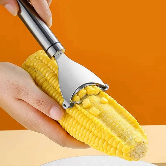 Corn Peeler Serrated Stainless Steel Non-Slip Grip