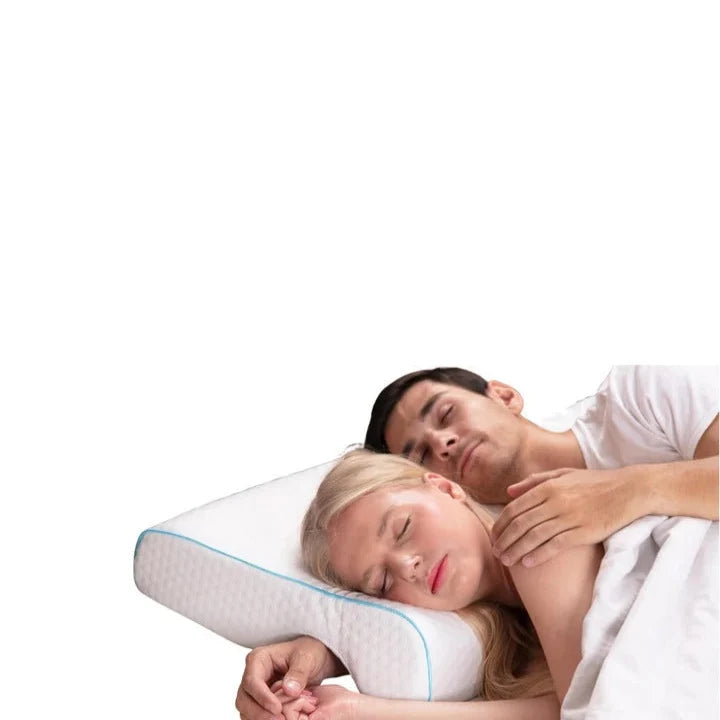 Couples Pillow L-Shaped Arm Tunnel Memory Foam & Washable Cover