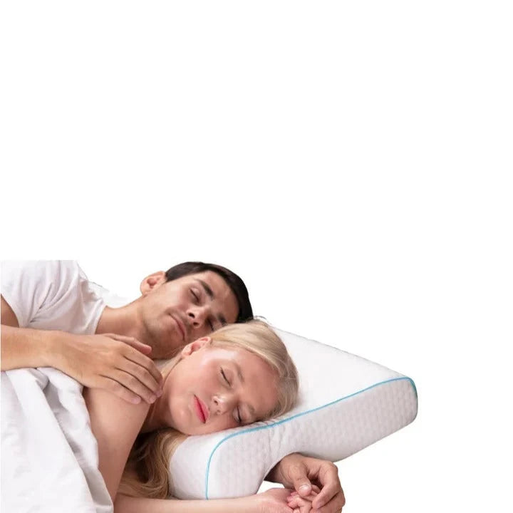 Couples Pillow L-Shaped Arm Tunnel Memory Foam & Washable Cover