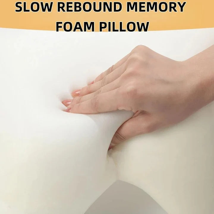 Couples Pillow L-Shaped Arm Tunnel Memory Foam & Washable Cover