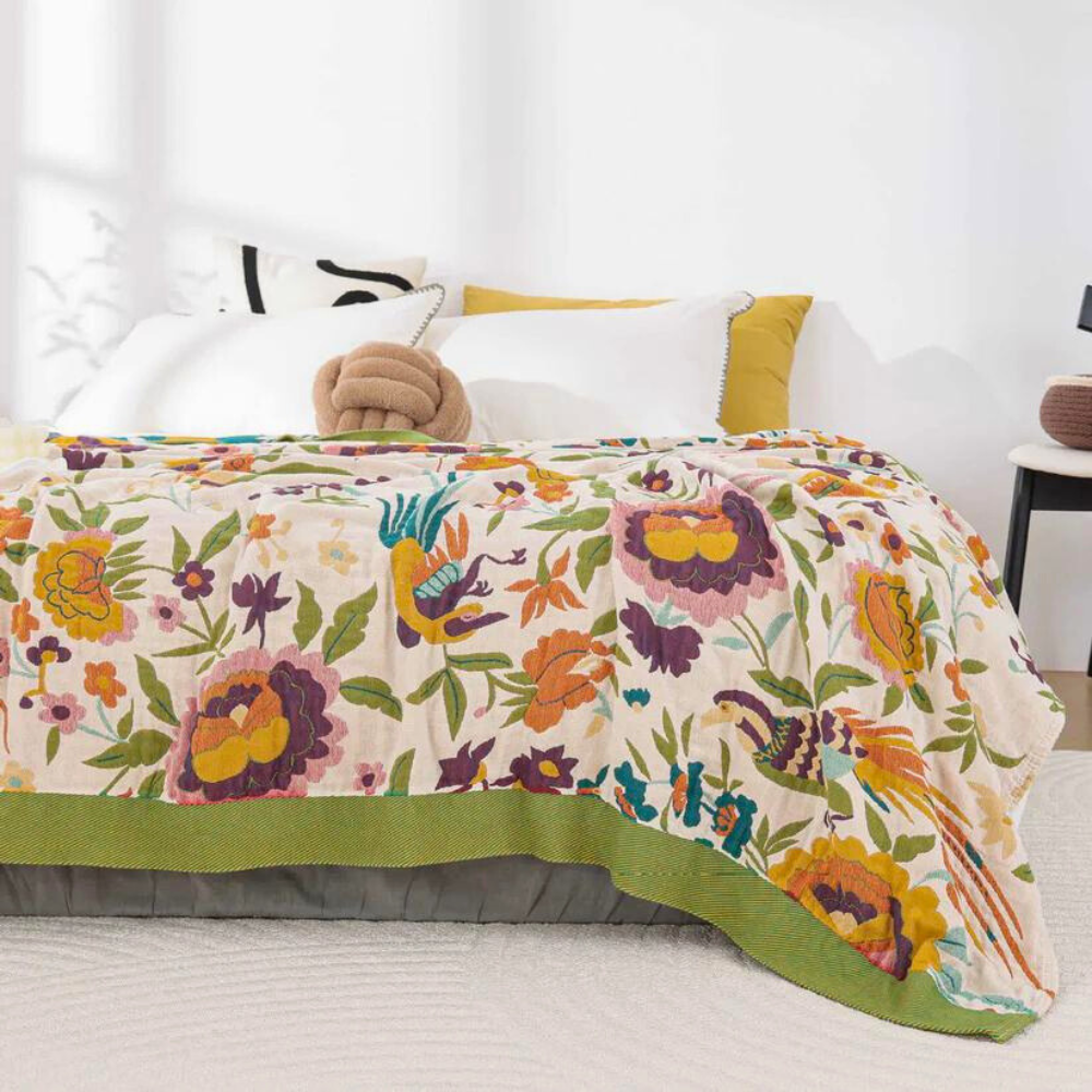 Coverlet Lightweight & Breathable 100% Cotton Gauze