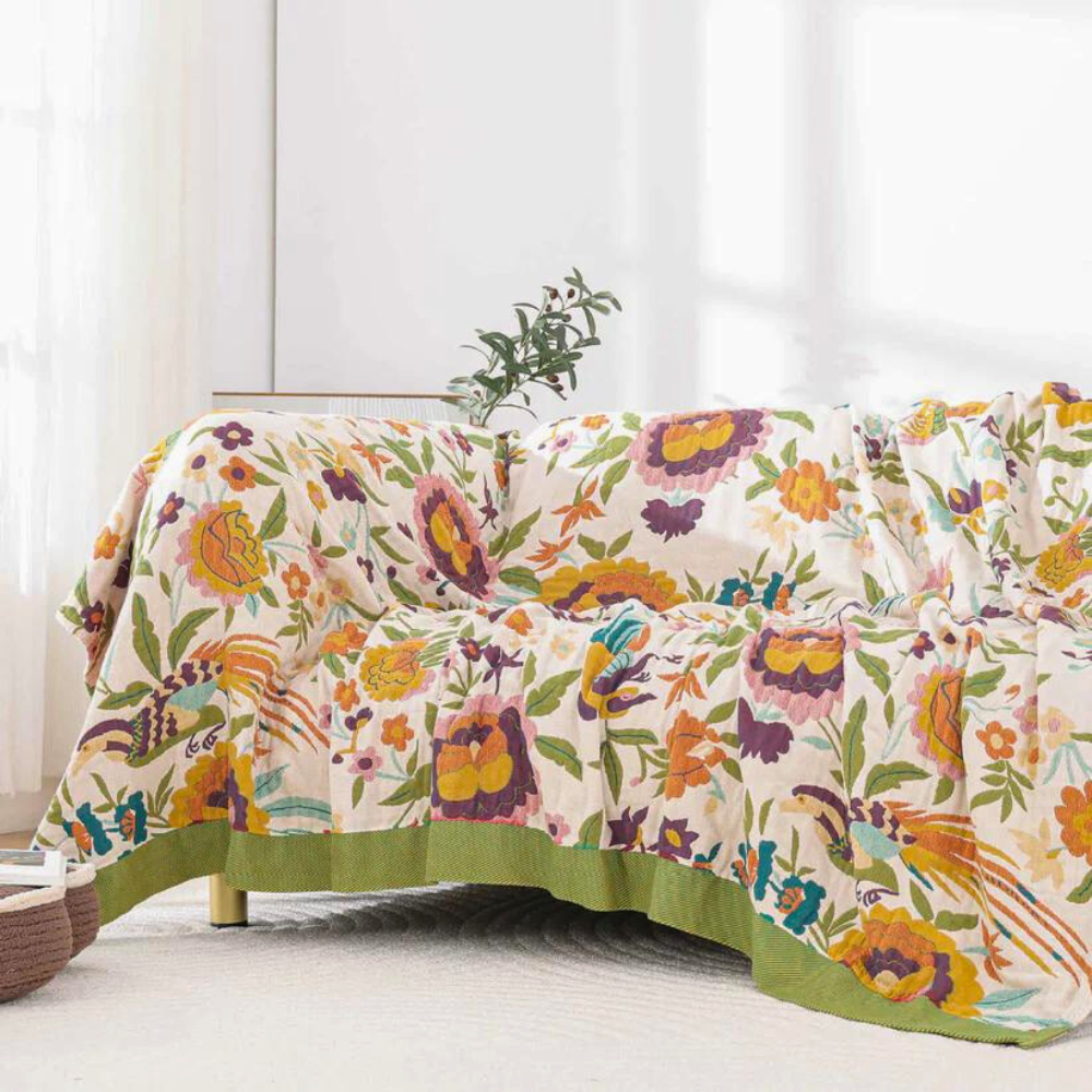 Coverlet Lightweight & Breathable 100% Cotton Gauze
