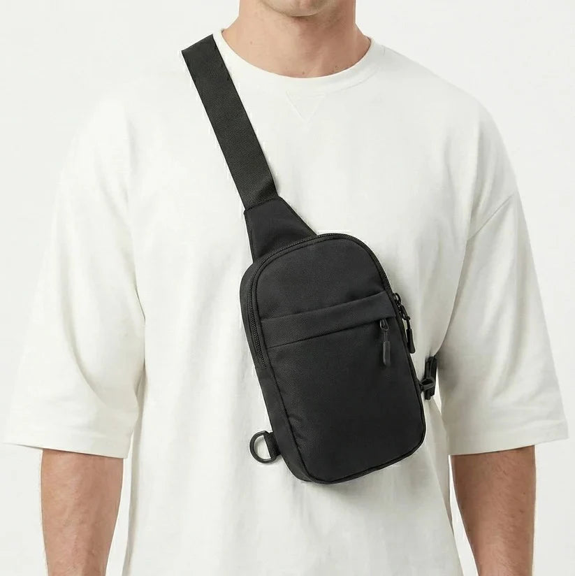Crossbody Bag Lightweight Nylon Splash-Resistant Adjustable Strap