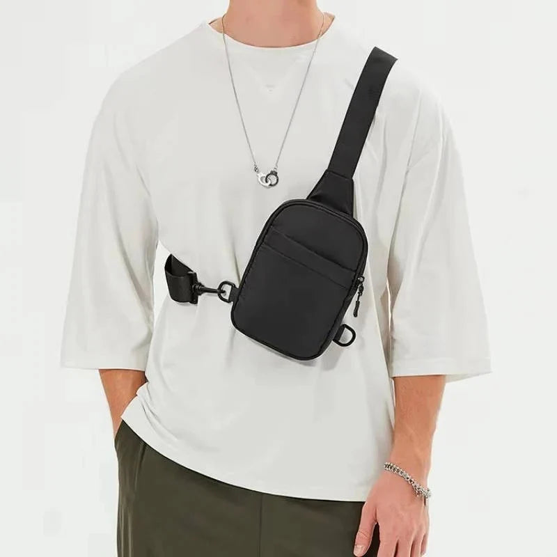 Crossbody Bag Lightweight Nylon Splash-Resistant Adjustable Strap