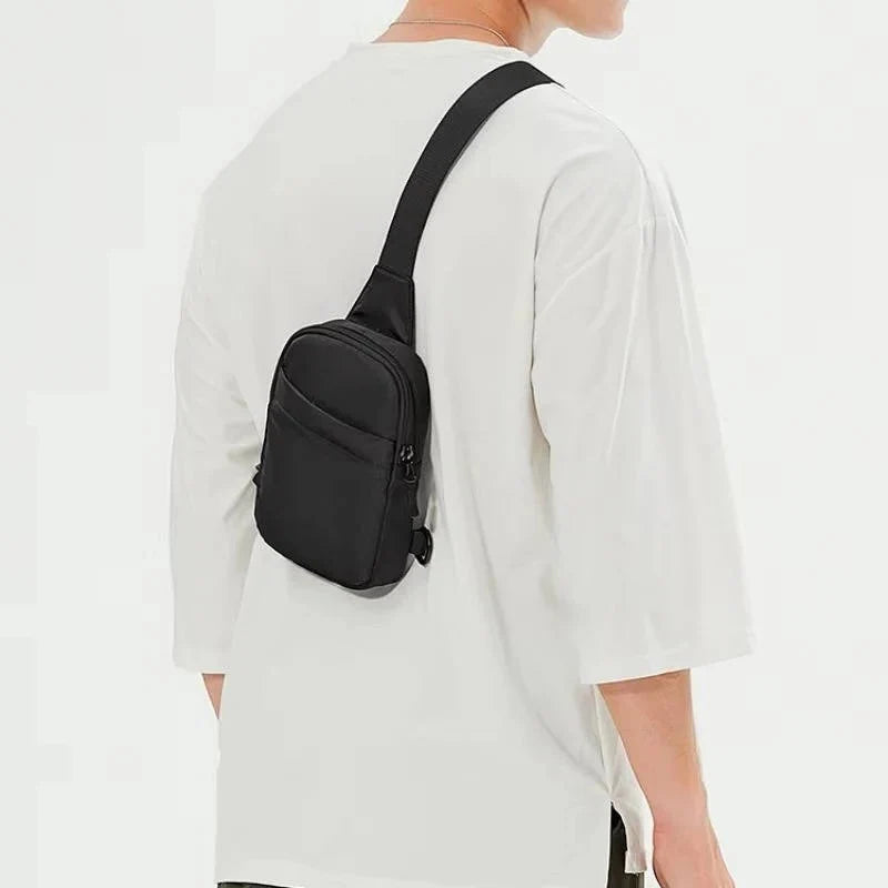 Crossbody Bag Lightweight Nylon Splash-Resistant Adjustable Strap