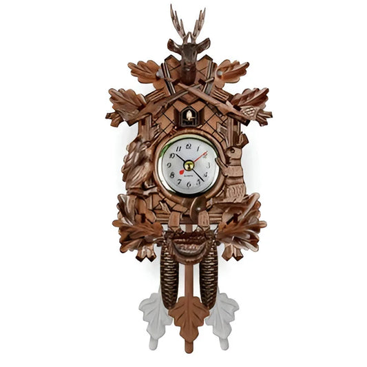 Cuckoo Wall Clock Handcrafted Carved Quartz Movement