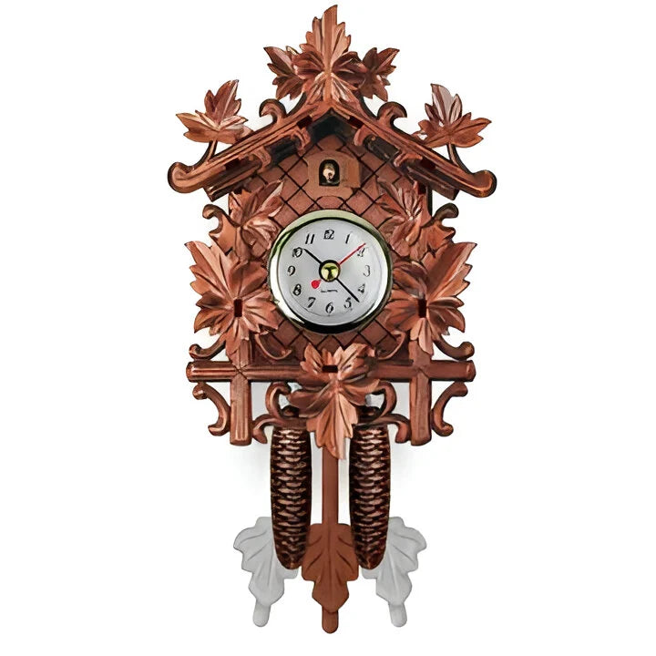 Cuckoo Wall Clock Handcrafted Carved Quartz Movement