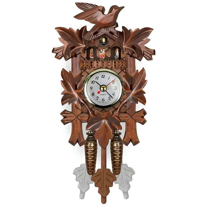 Cuckoo Wall Clock Handcrafted Carved Quartz Movement
