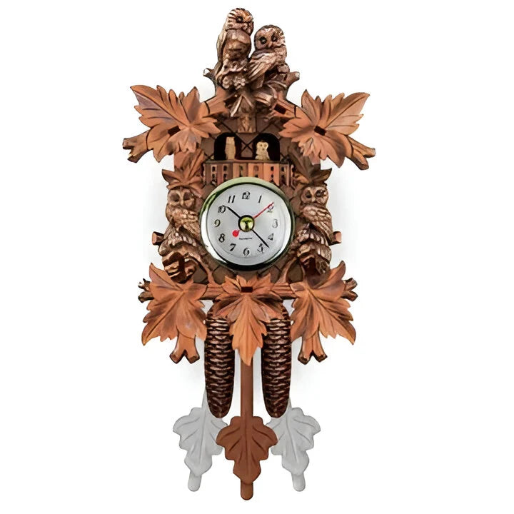 Cuckoo Wall Clock Handcrafted Carved Quartz Movement