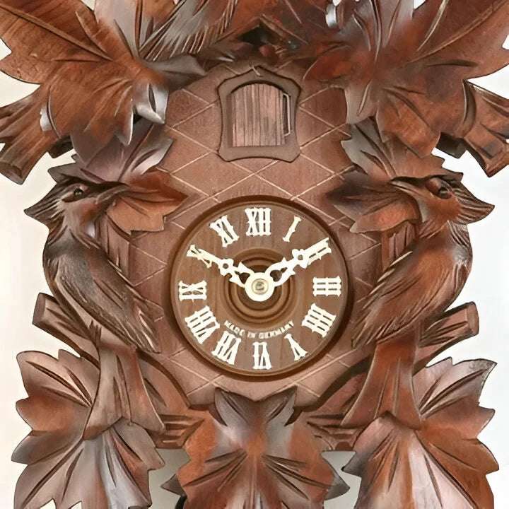 Cuckoo Wall Clock Handcrafted Carved Quartz Movement