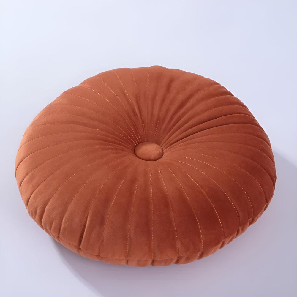 Cushion Pumpkin Shaped Polyester 14 Inch