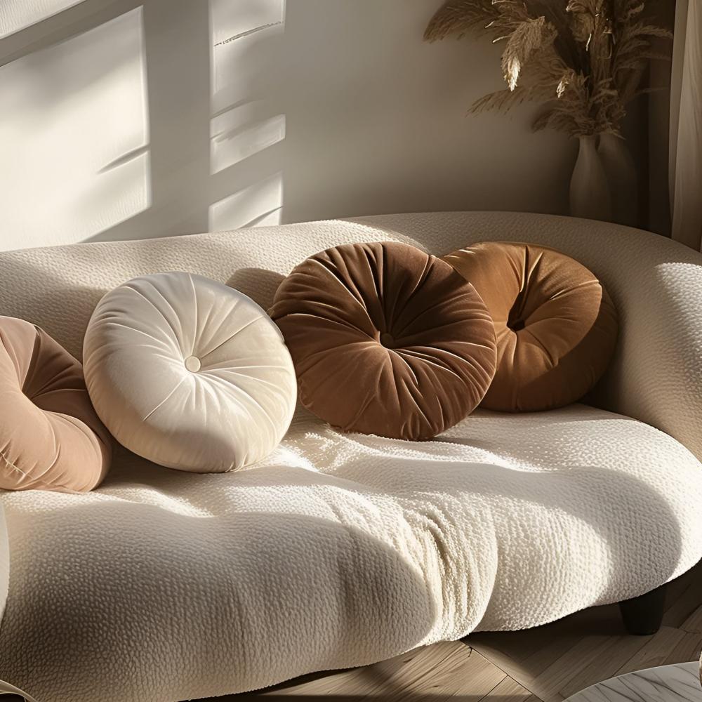 Cushion Pumpkin Shaped Polyester 14 Inch