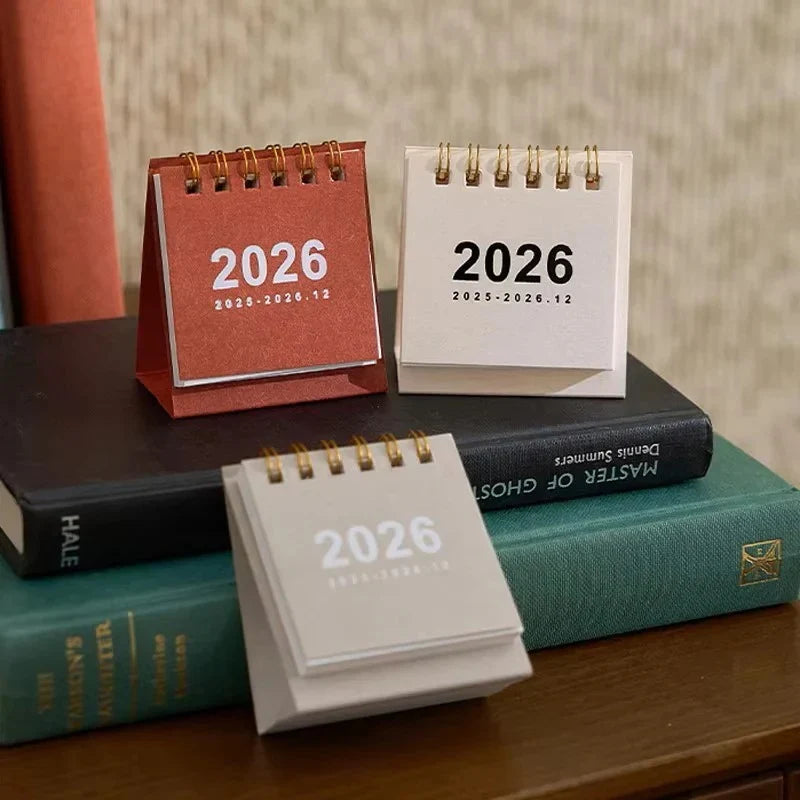 Desk Calendar 2026 Self-Supporting Smooth Write-On Pages