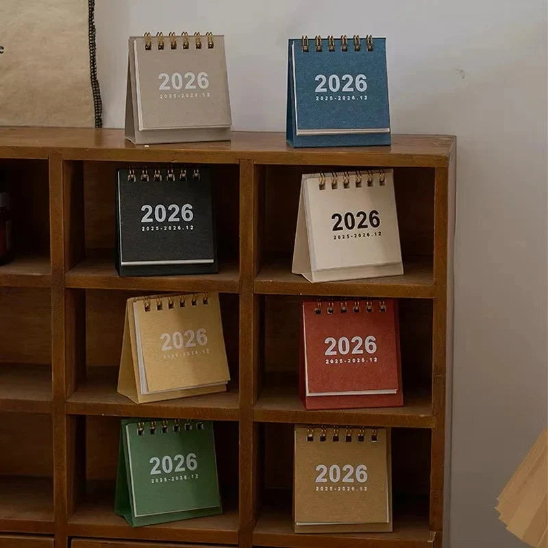 Desk Calendar 2026 Self-Supporting Smooth Write-On Pages
