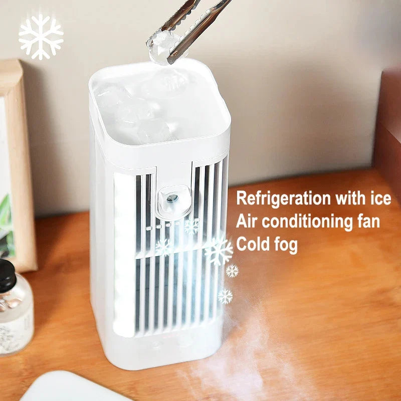 Desk Fan USB-Powered Humidifier Ultra-Quiet