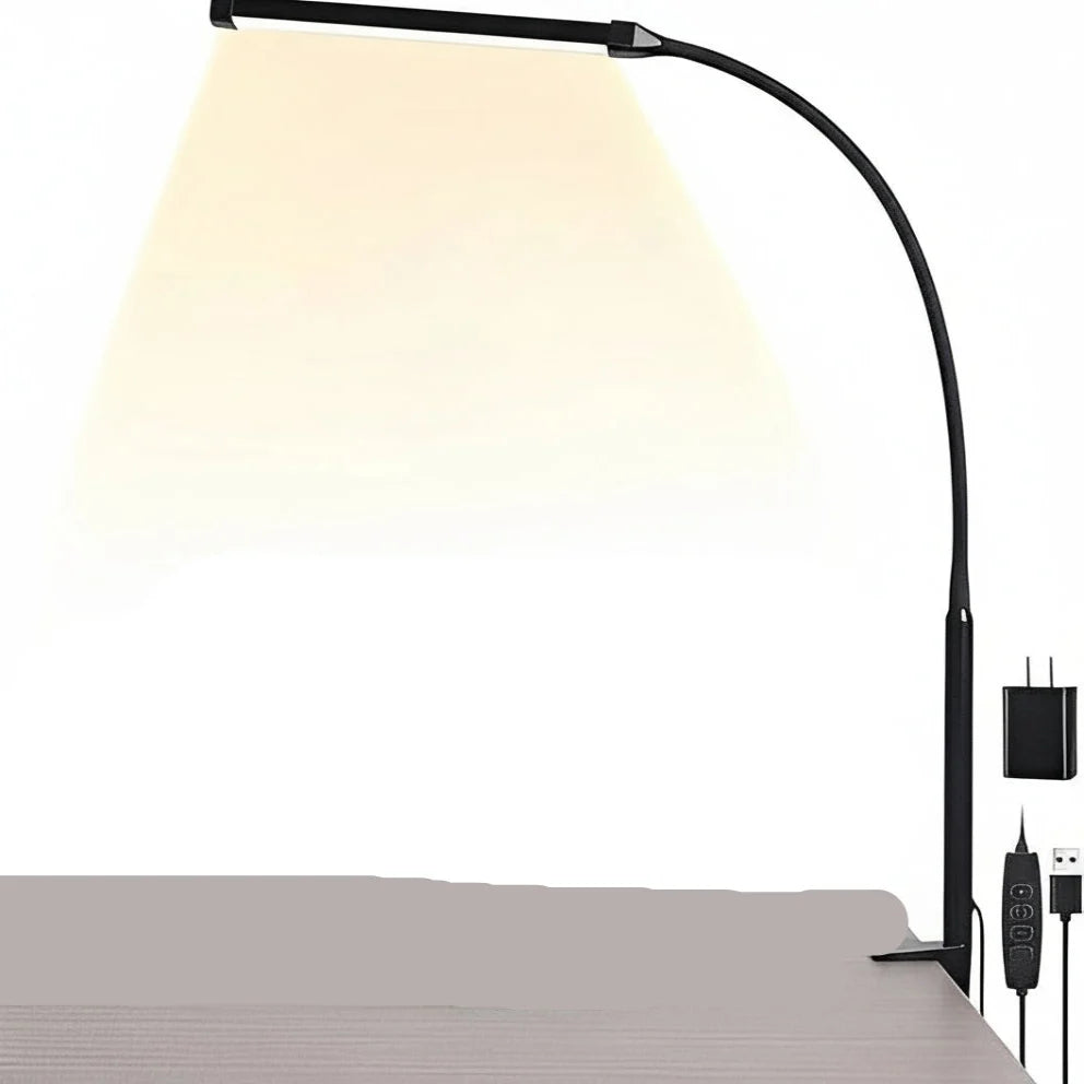 Desk Lamp Flexible Gooseneck Adjustable Color & Brightness