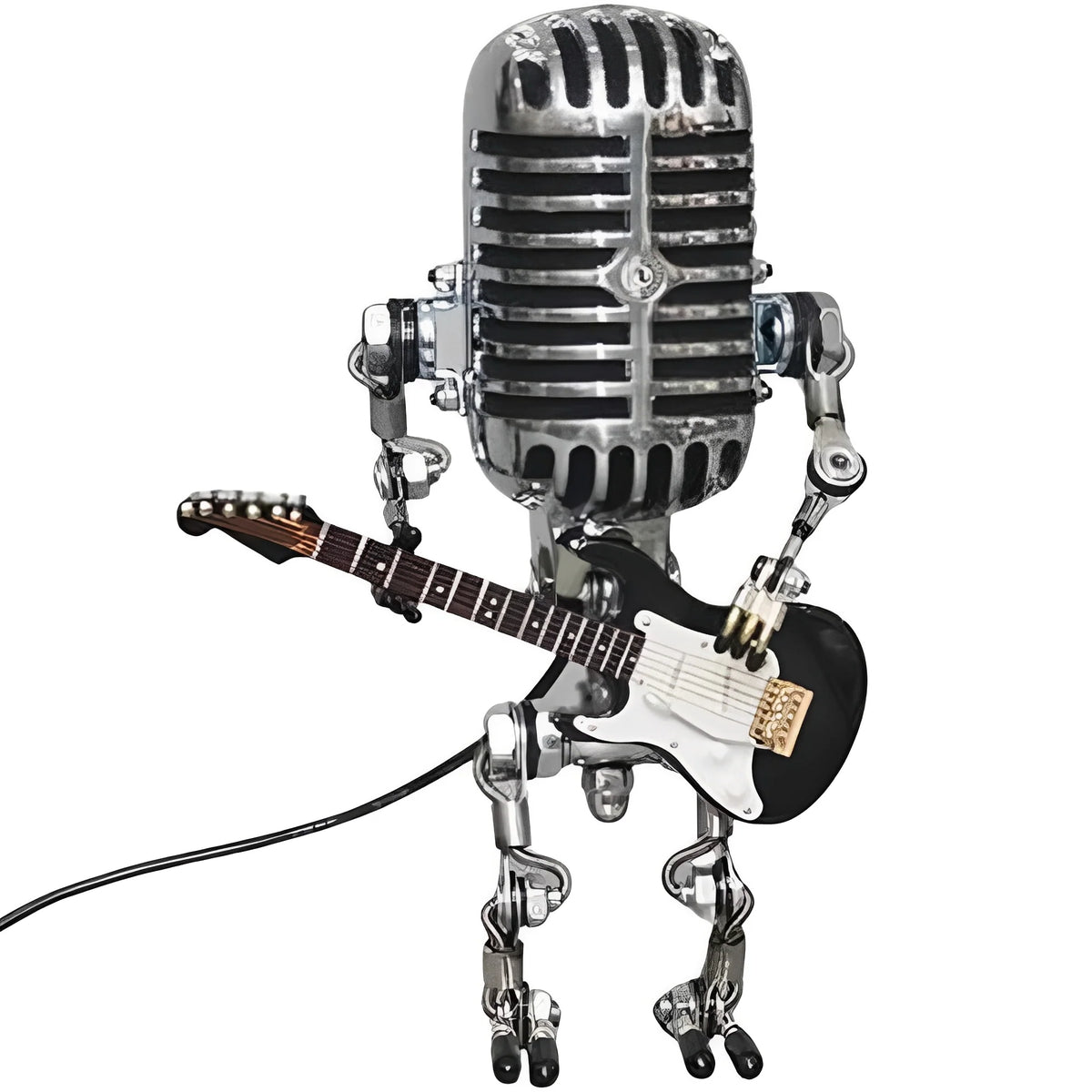 Desk Lamp Vintage Microphone Robot Warm LED