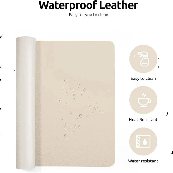 Desk Mat PU Leather Non-Slip Water-Resistant