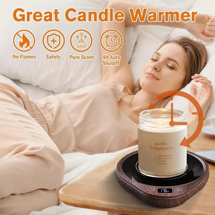 Desktop Mug Warmer Adjustable Temperature & Auto Shut-Off