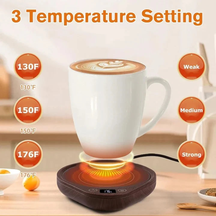 Desktop Mug Warmer Adjustable Temperature & Auto Shut-Off