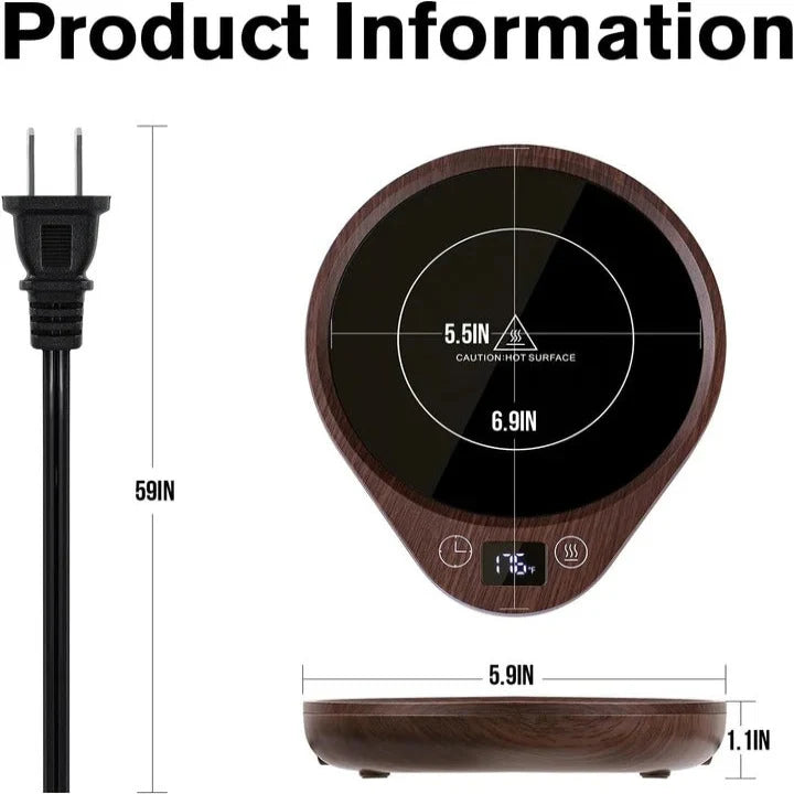 Desktop Mug Warmer Adjustable Temperature & Auto Shut-Off
