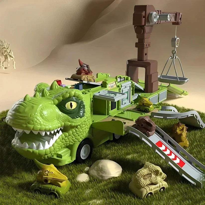 Dinosaur Carrier Transforming Truck Storage & Lights