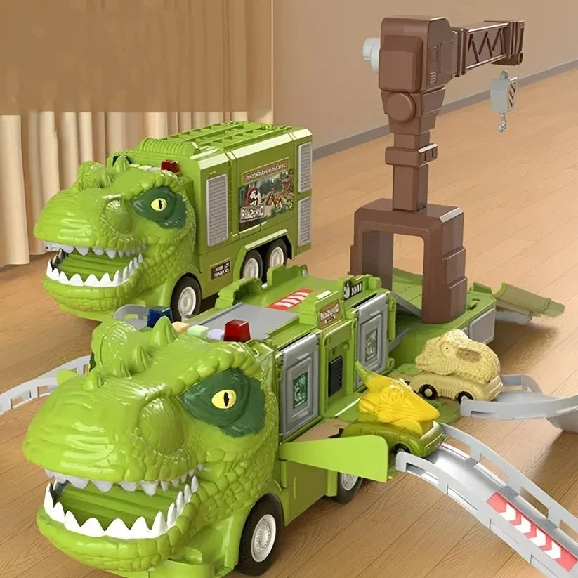 Dinosaur Carrier Transforming Truck Storage & Lights