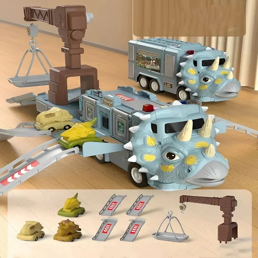 Dinosaur Carrier Transforming Truck Storage & Lights