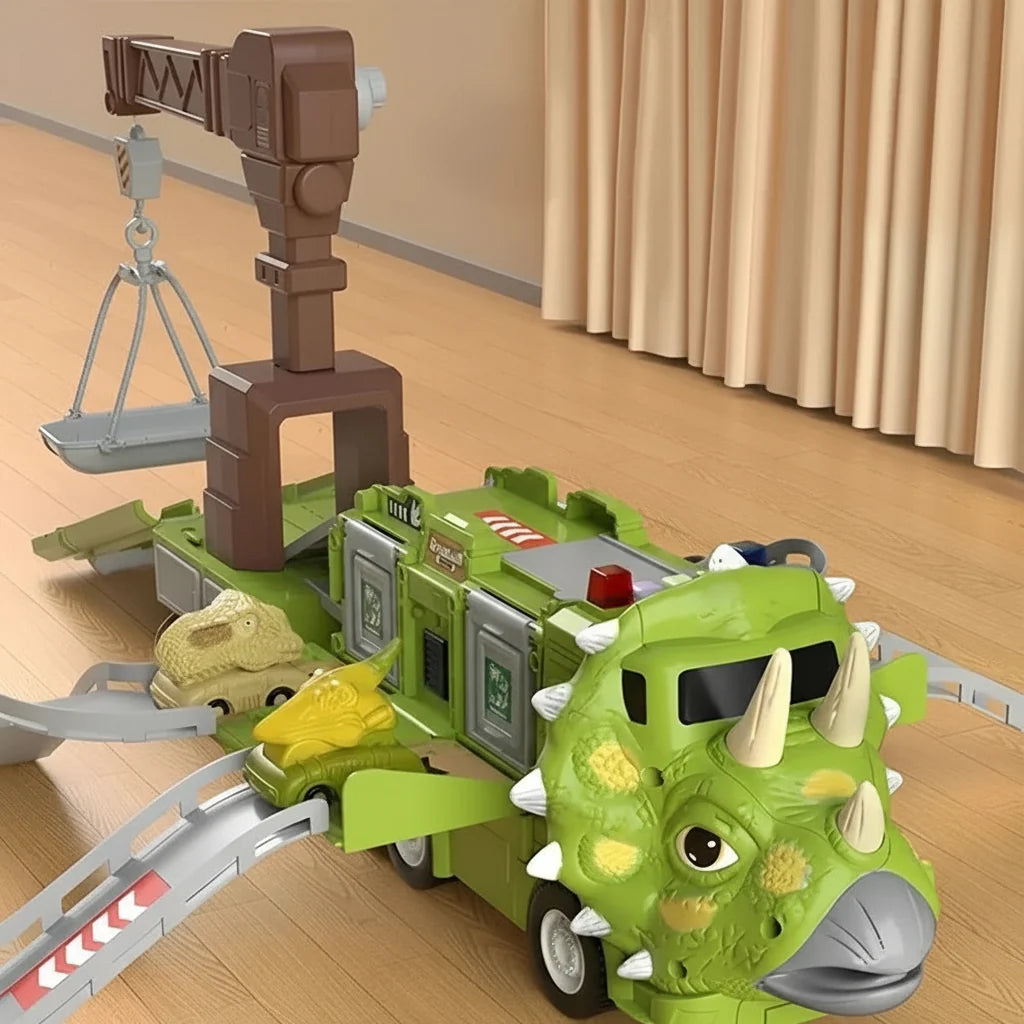 Dinosaur Carrier Transforming Truck Storage & Lights