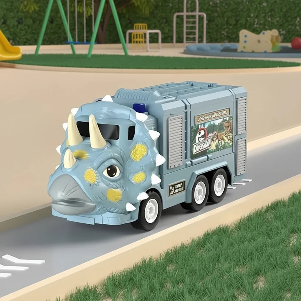 Dinosaur Carrier Transforming Truck Storage & Lights
