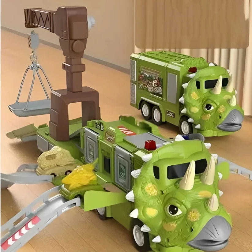 Dinosaur Carrier Transforming Truck Storage & Lights