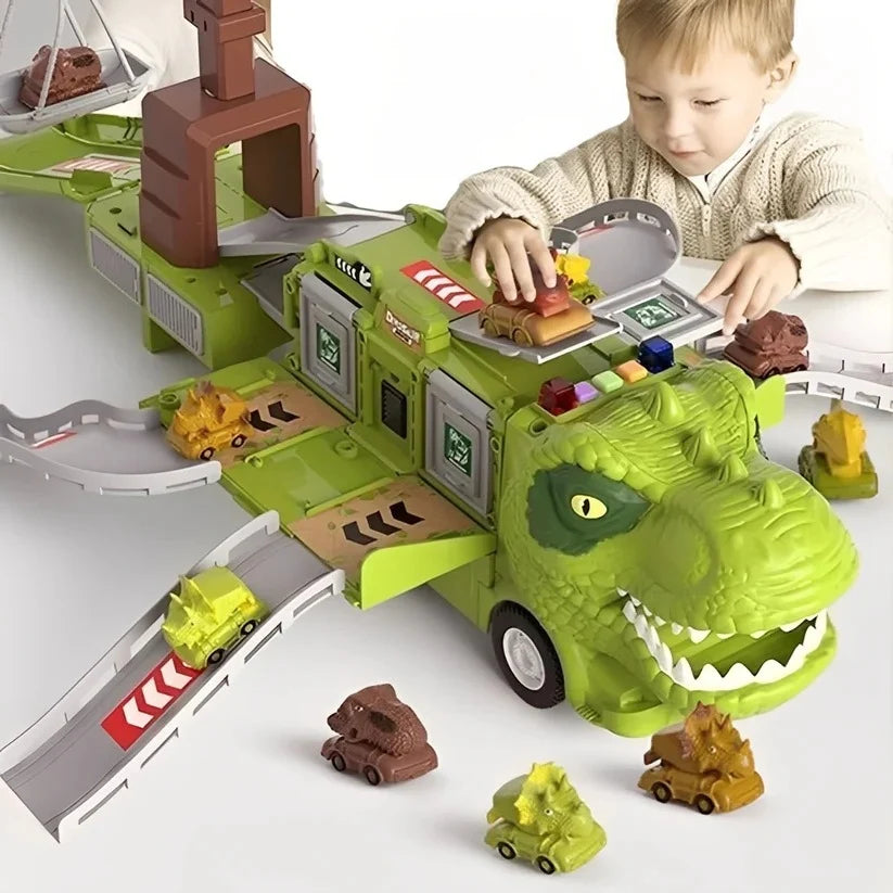 Dinosaur Carrier Transforming Truck Storage & Lights