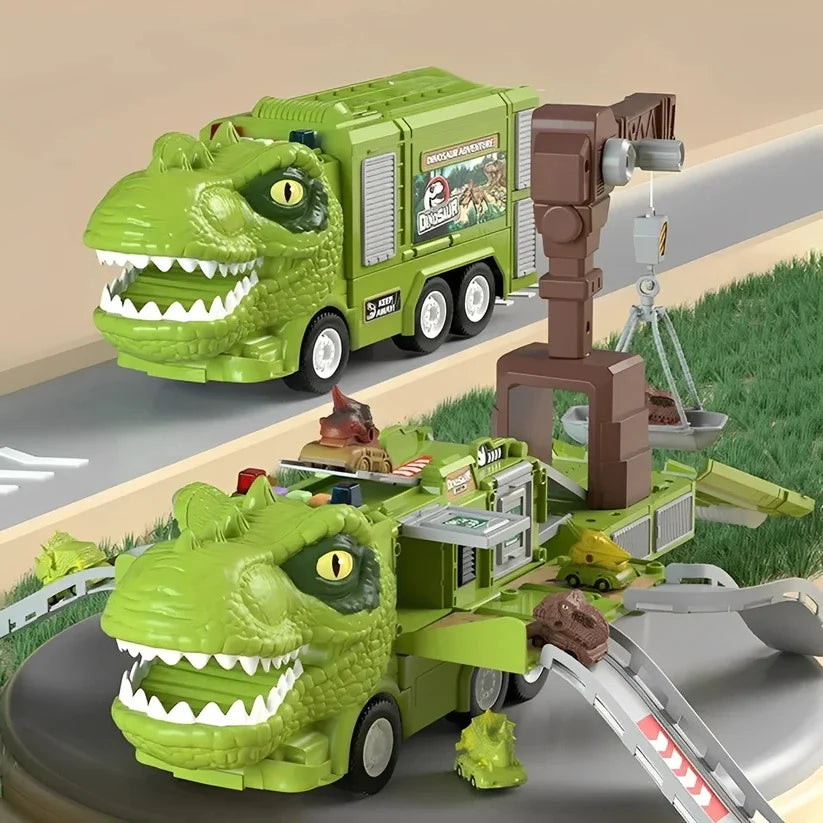 Dinosaur Carrier Transforming Truck Storage & Lights